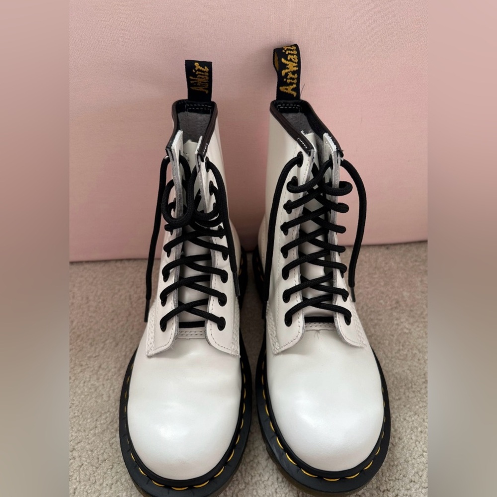 Dr. Martens Doc Marten White Boots